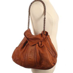 Camel luxury leather bag